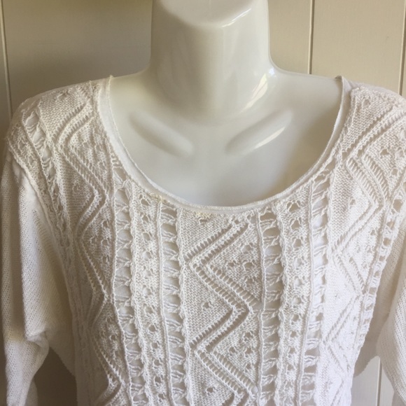 FINAL SALE - Double layer knit sweater - Picture 2 of 10